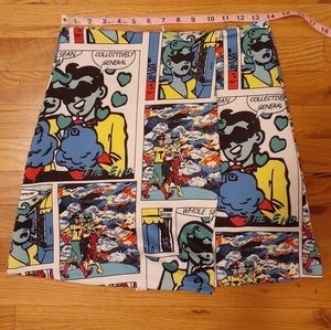 Pop Art Faux Wrap Skirt